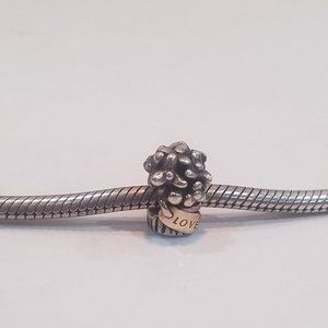 Pandora Two-Tone Flower Bouquet Love Charm
